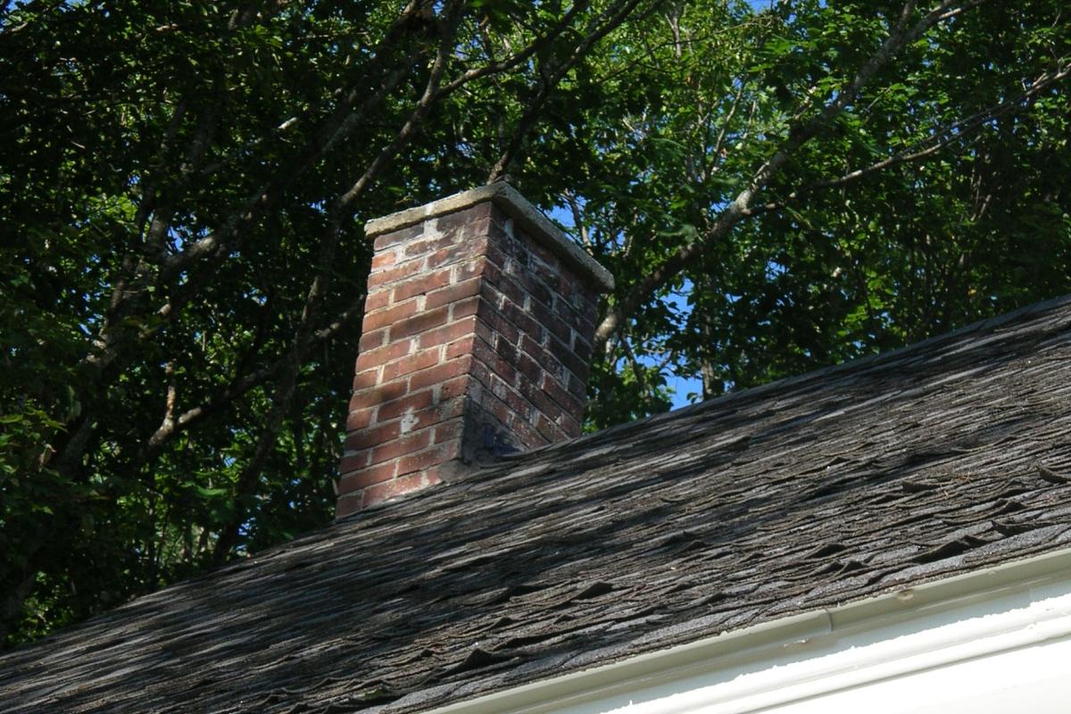September 7, 2017 - The chimney repairs have been completed, from its cap...