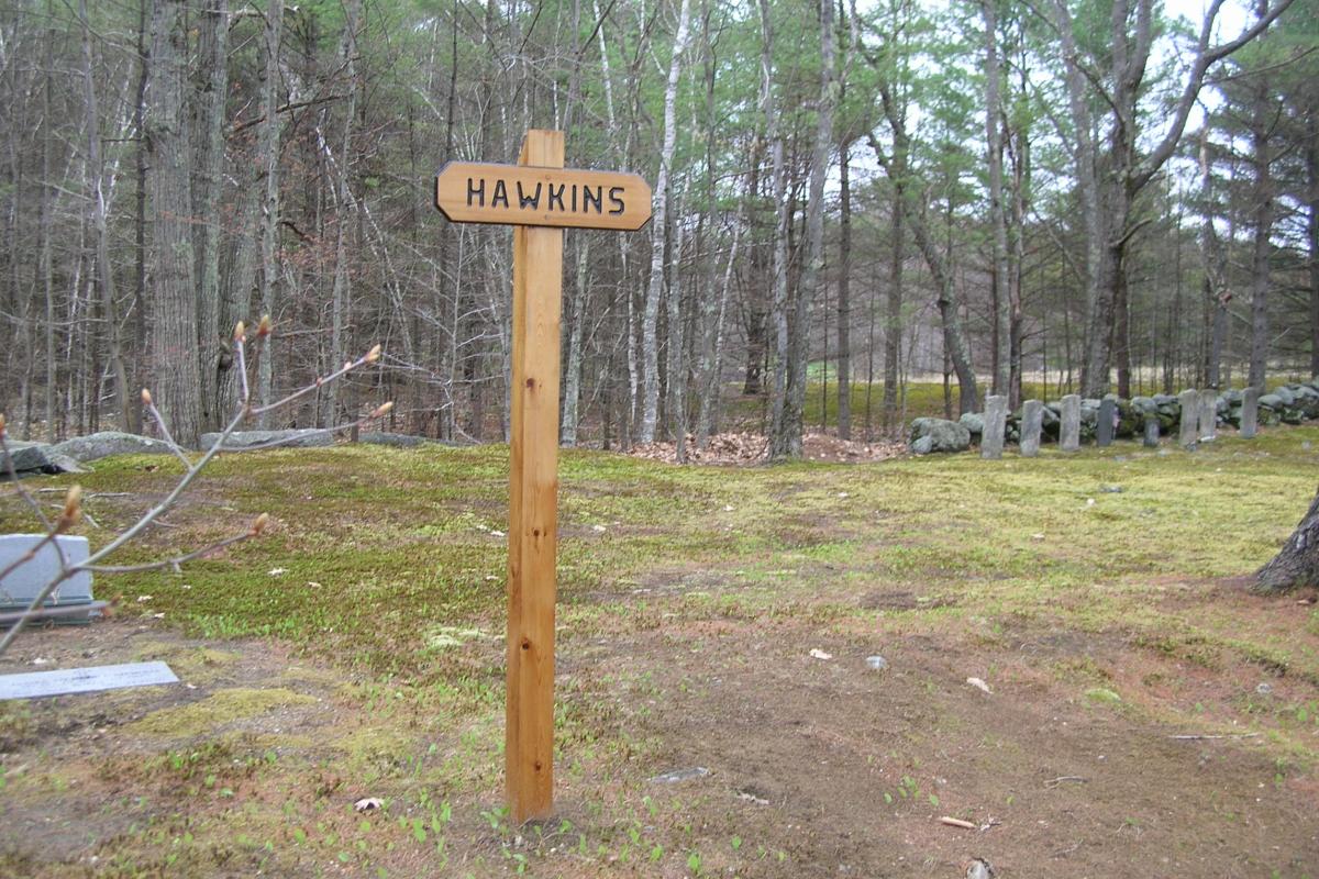Hawkins Cemetery, Hawkins Pond Road