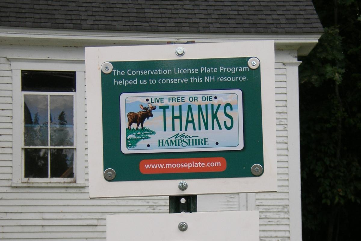 The painting of our Town House is funded, in part, by a grant from the New Hampshire Division of Historical Resources through  the sale of Conservation License Plates/Mooseplates.