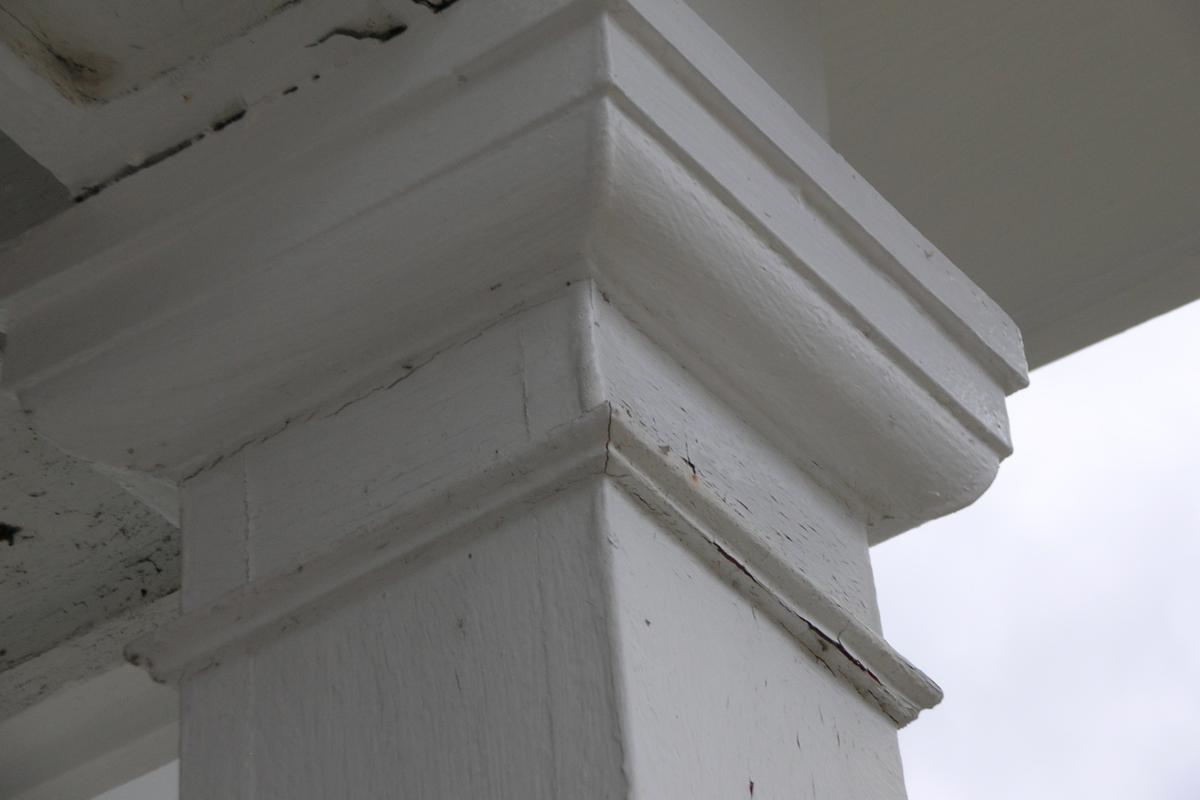 Architectural details characteristic of early Greek revival style will be preserved.